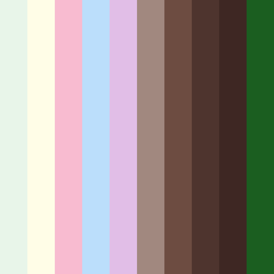 Download whimsical woodland serenade color palette PNG image (square)