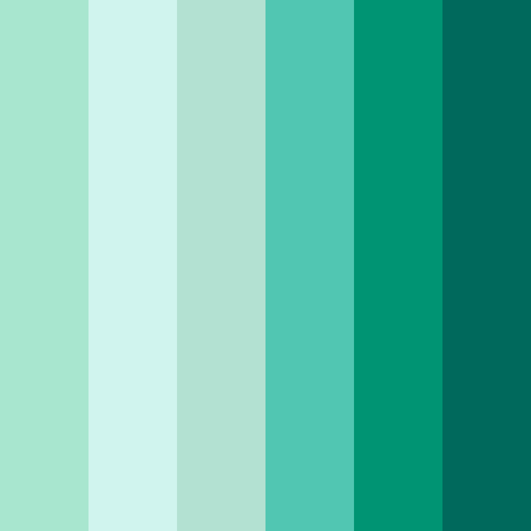 Download emerald oasis color palette PNG image (square)