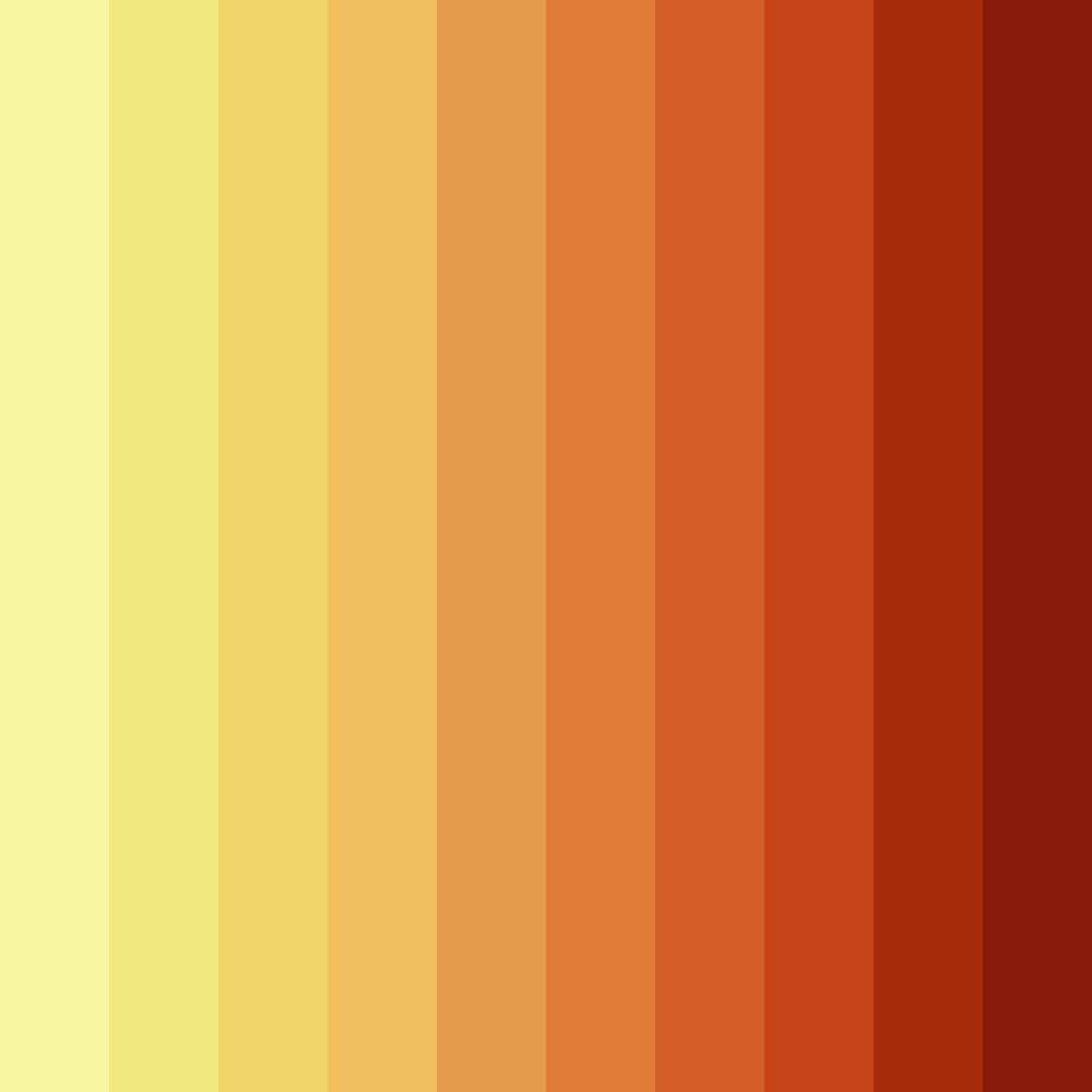 Download golden autumn blaze color palette PNG image (square)