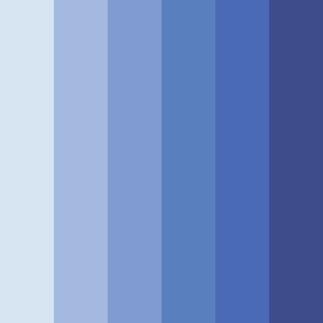 Download whispering blue hues color palette PNG image (square)