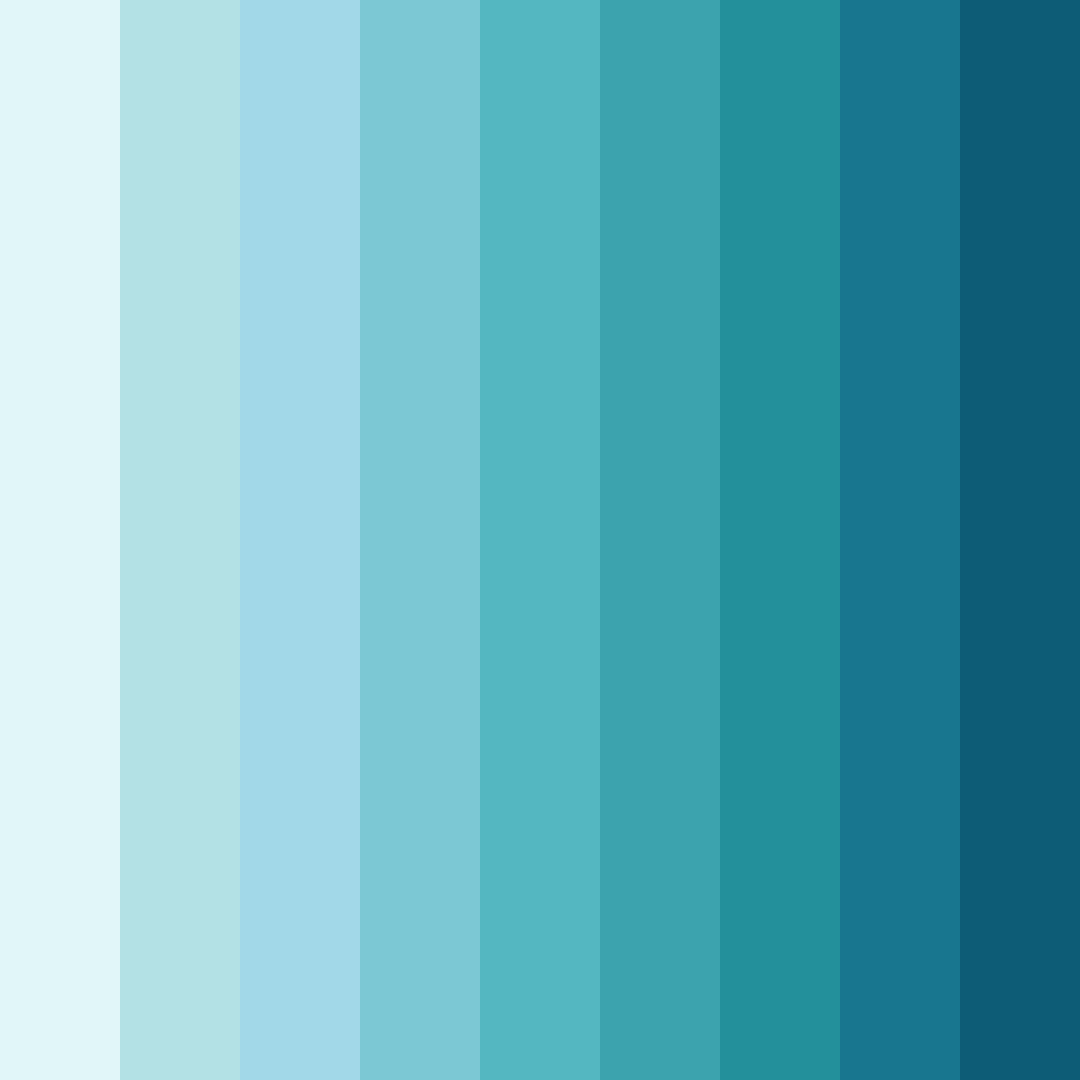 Download light blue color palette PNG image (square)