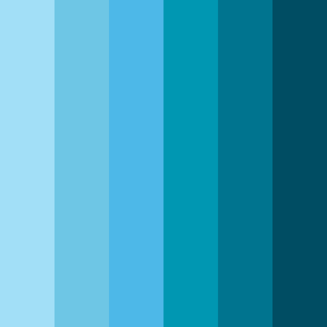 Download abyssal blues color palette PNG image (square)
