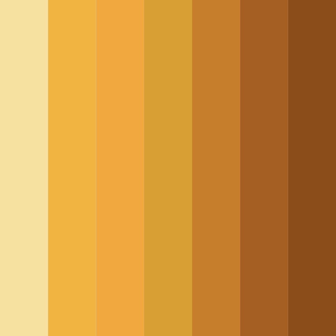 Download yellow desert color palette PNG image (square)