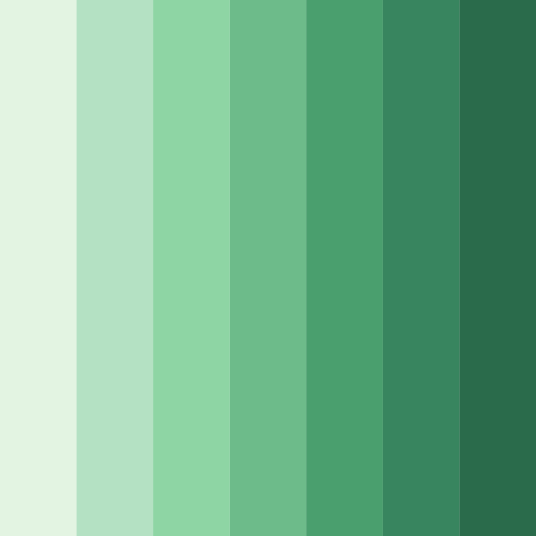 Download green forest color palette PNG image (square)