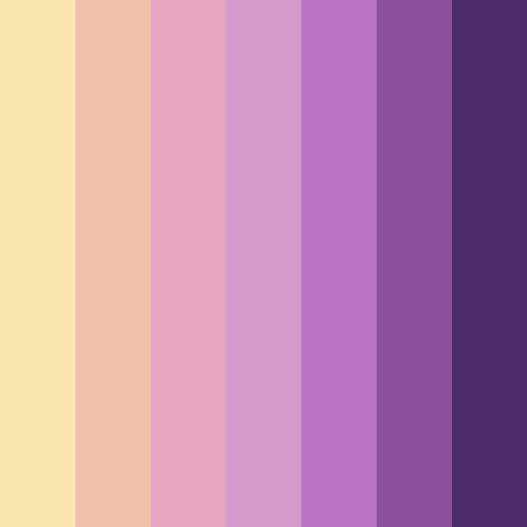 Download sweet nostalgia color palette PNG image (square)