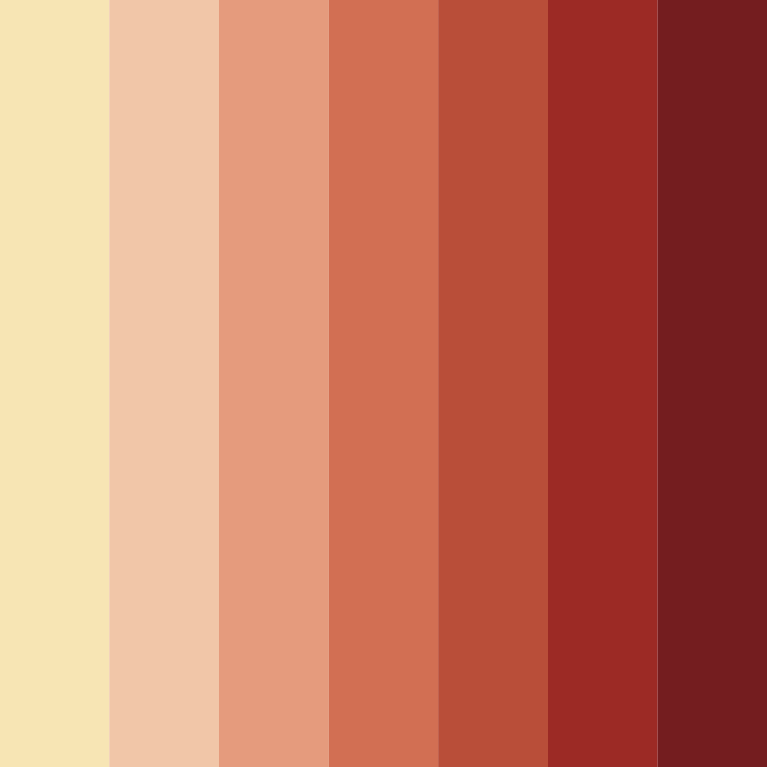 Download autumn ember glow color palette PNG image (square)