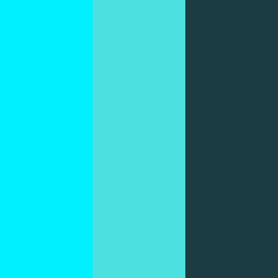 Download aqua abyss color palette PNG image (square)