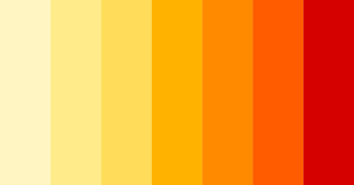 Download vibrant red and yellow color palette PNG image (landscape)