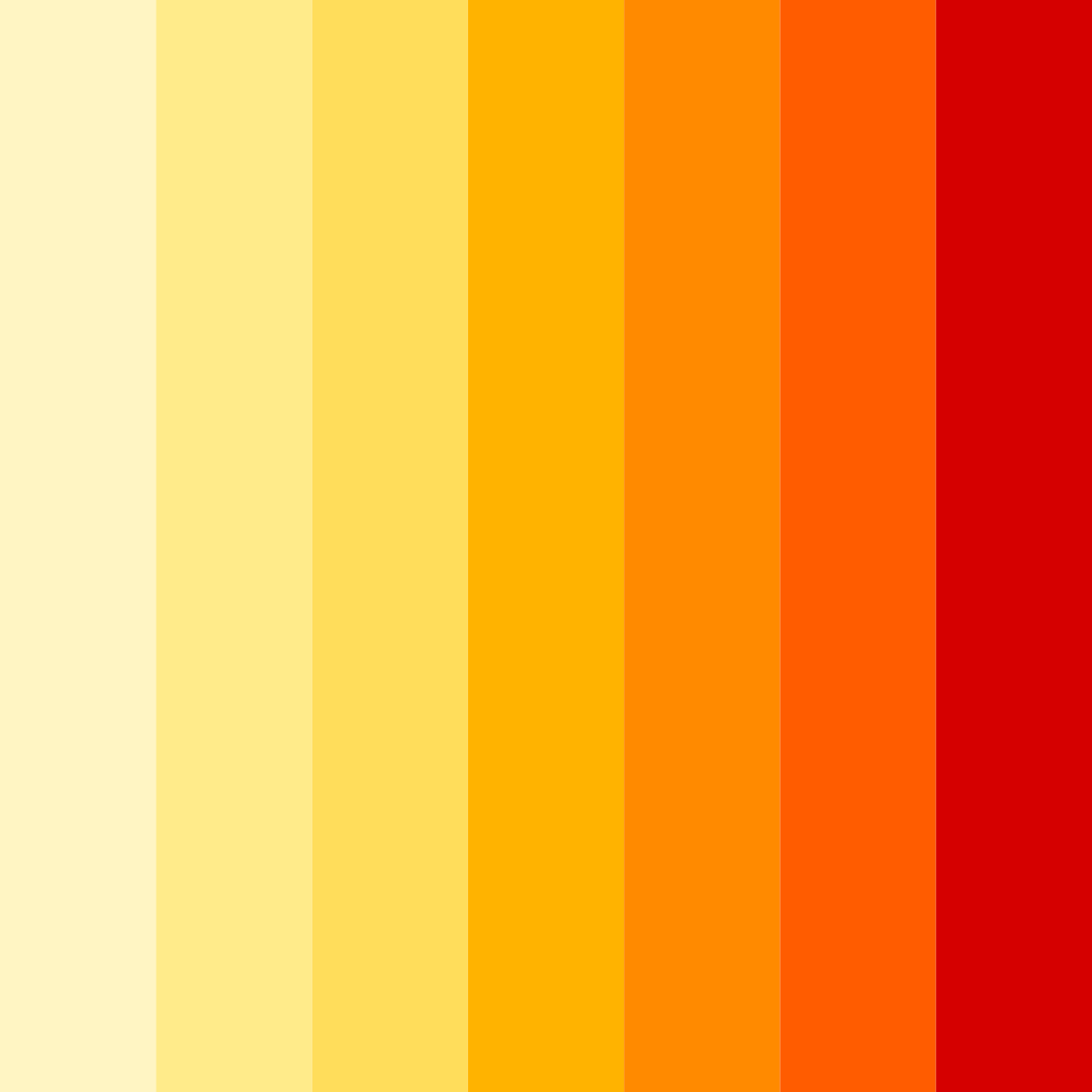 Download vibrant red and yellow color palette PNG image (square)