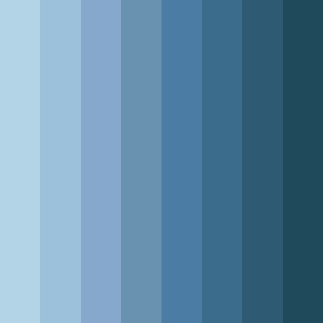Download blue serenity color palette PNG image (square)