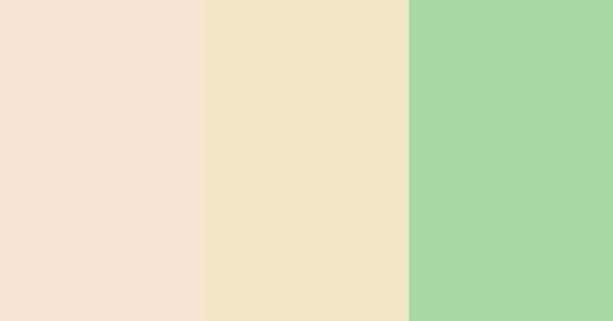Download peachy green color palette PNG image (landscape)