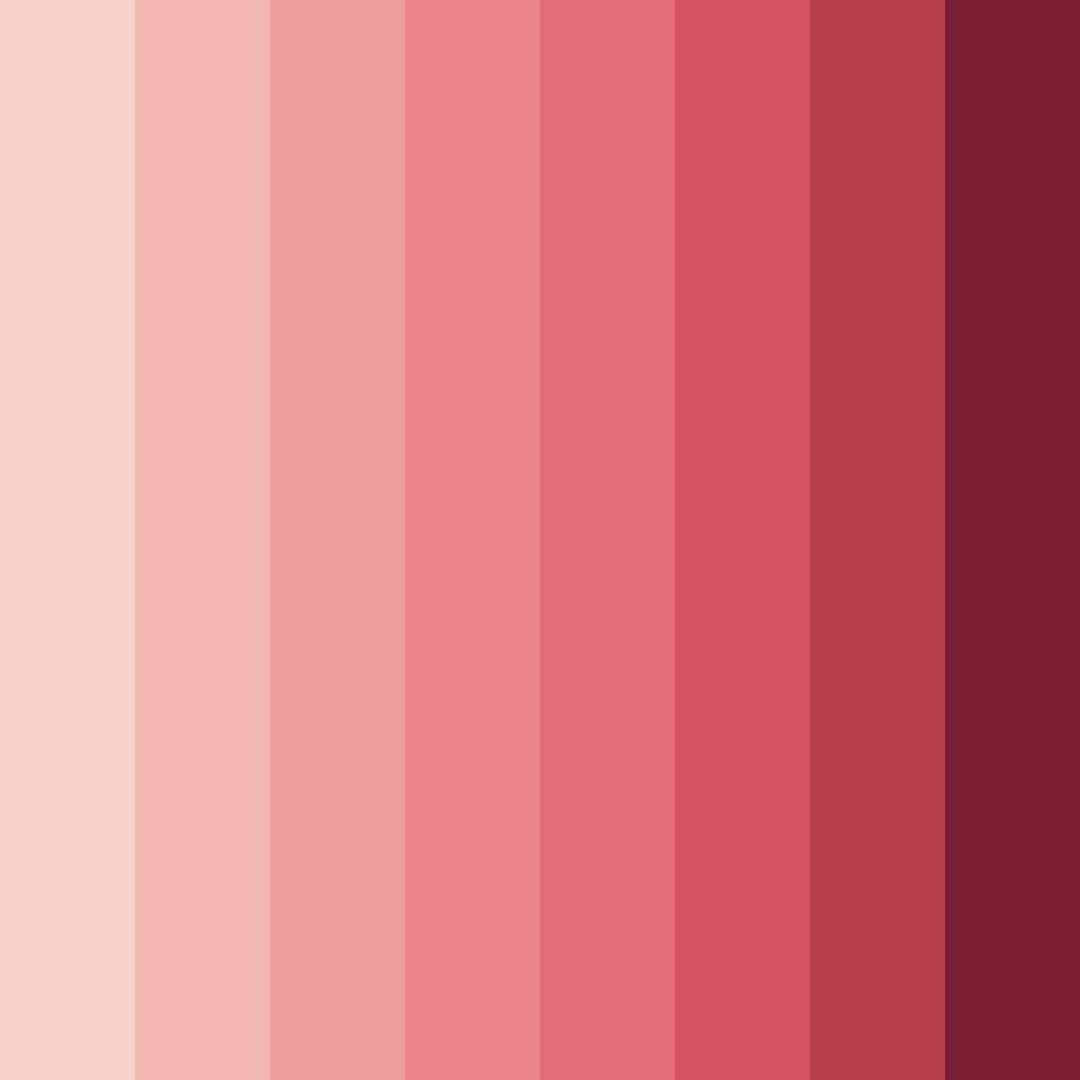 Download shades of pink color palette PNG image (square)