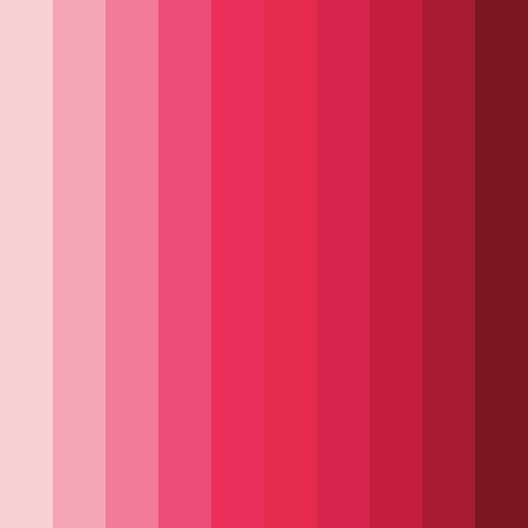 Download pink rose garden color palette PNG image (square)