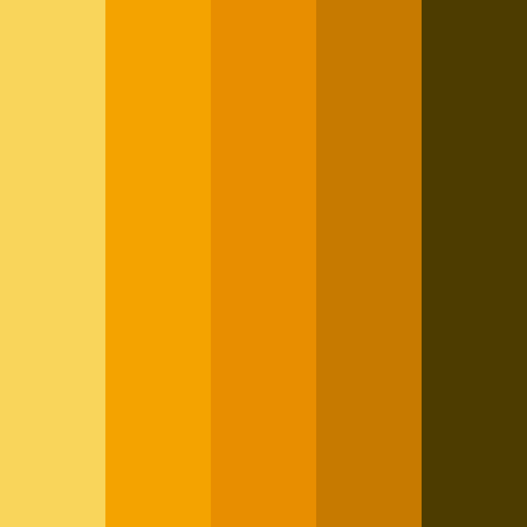 Download golden yellow color palette PNG image (square)