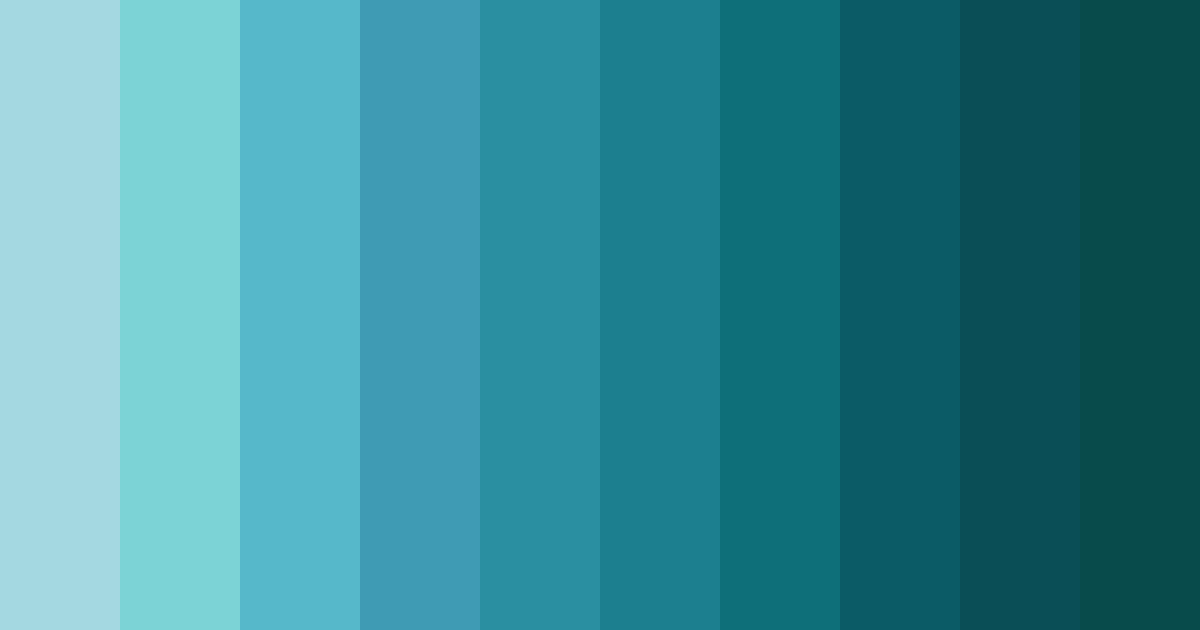 Download blue ocean color palette PNG image (landscape)
