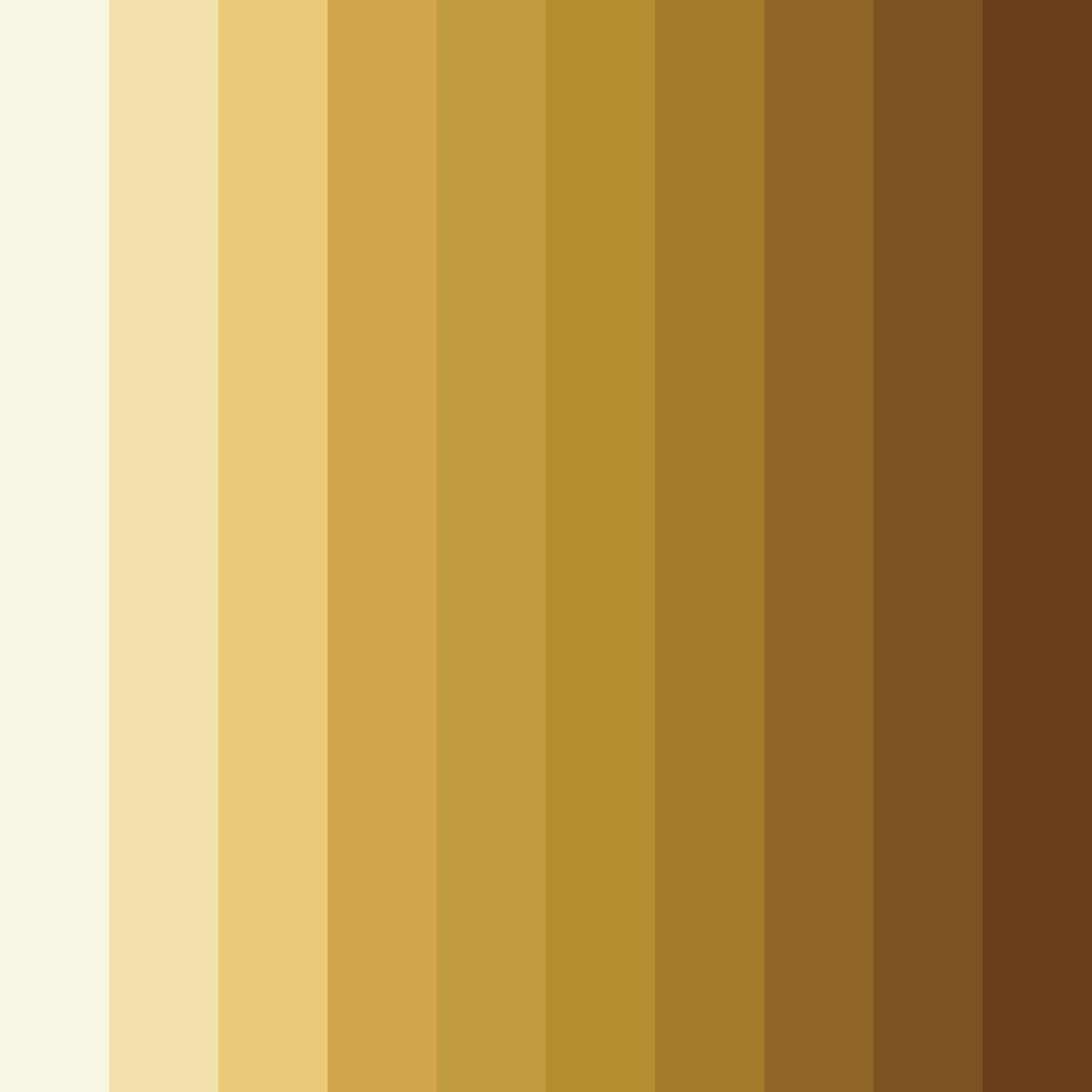 Download shades of gold color palette PNG image (square)