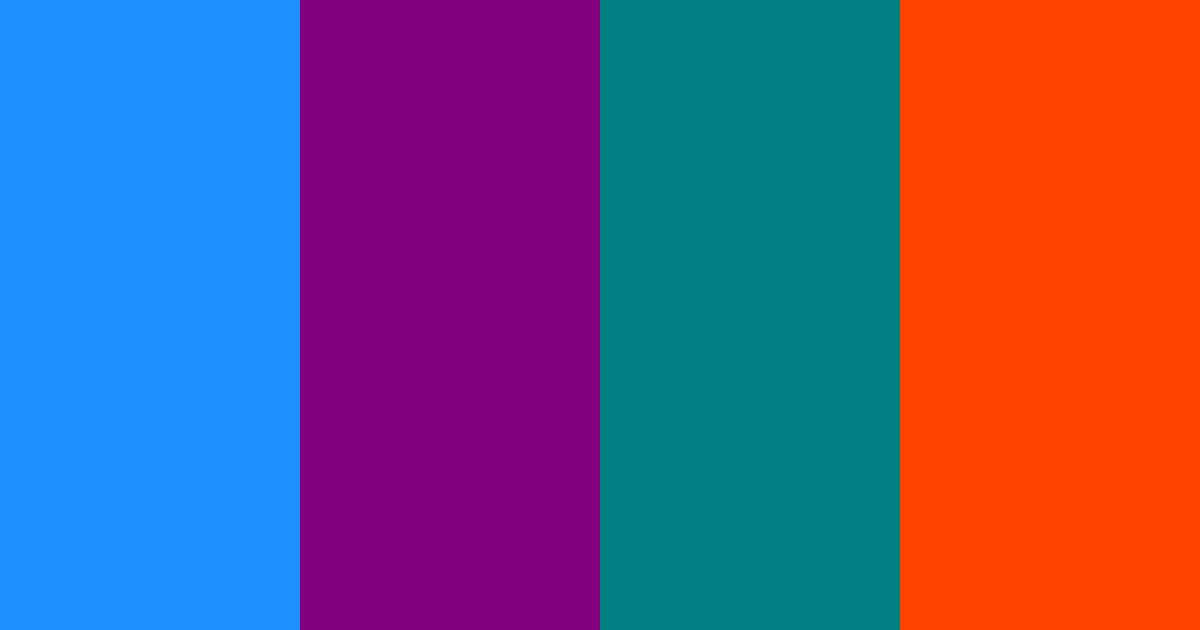 Download azure purple teal orange color palette PNG image (landscape)