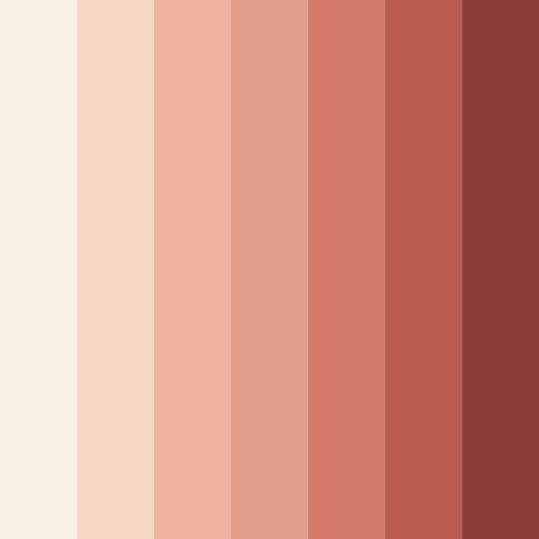 Download blushing sunset color palette PNG image (square)