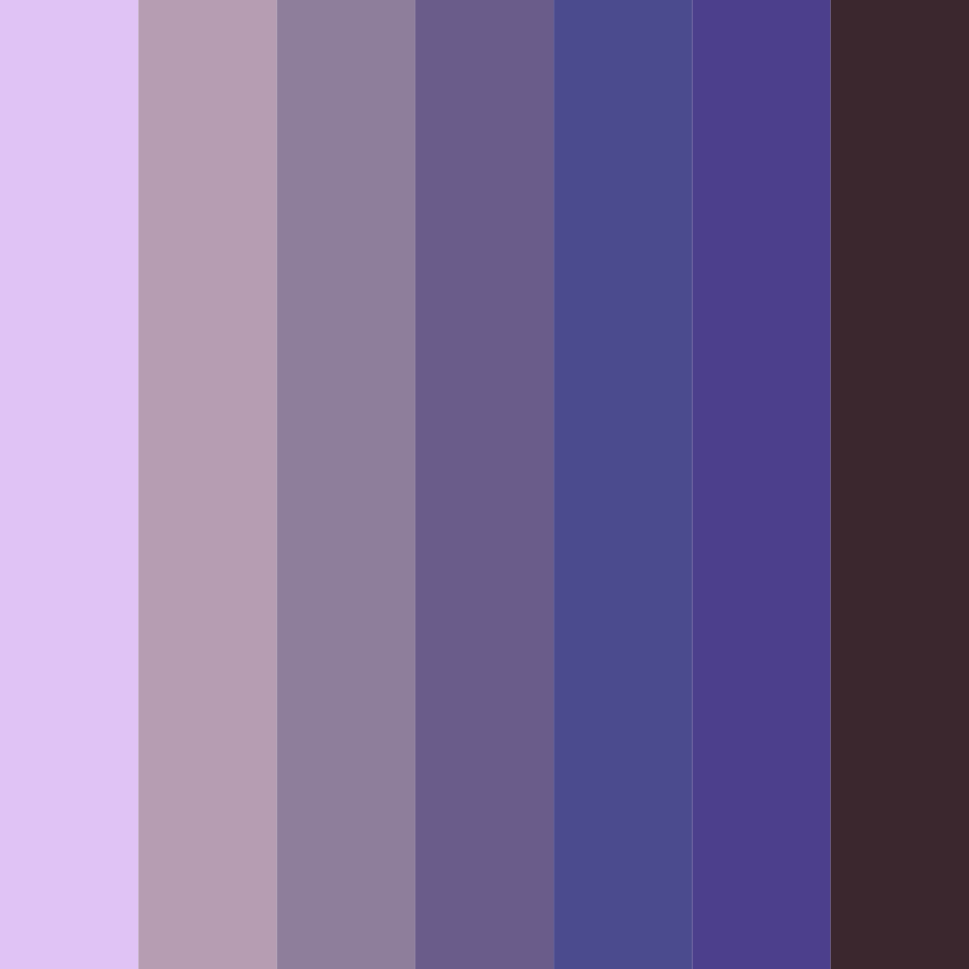 Download celestial twilight color palette PNG image (square)