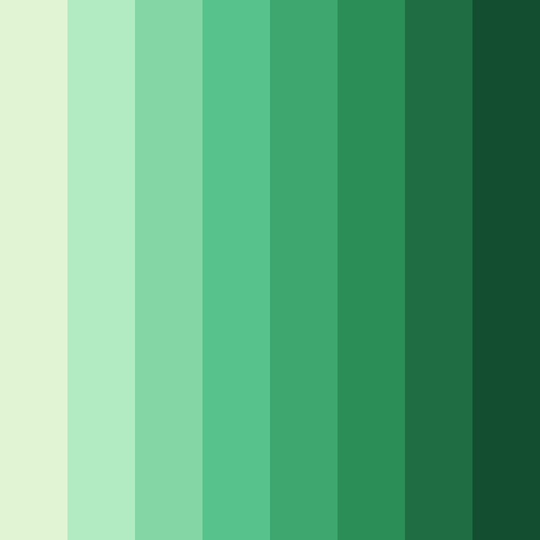 Download verdant harmony color palette PNG image (square)