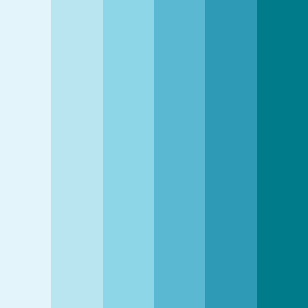 Download ocean breeze symphony color palette PNG image (square)