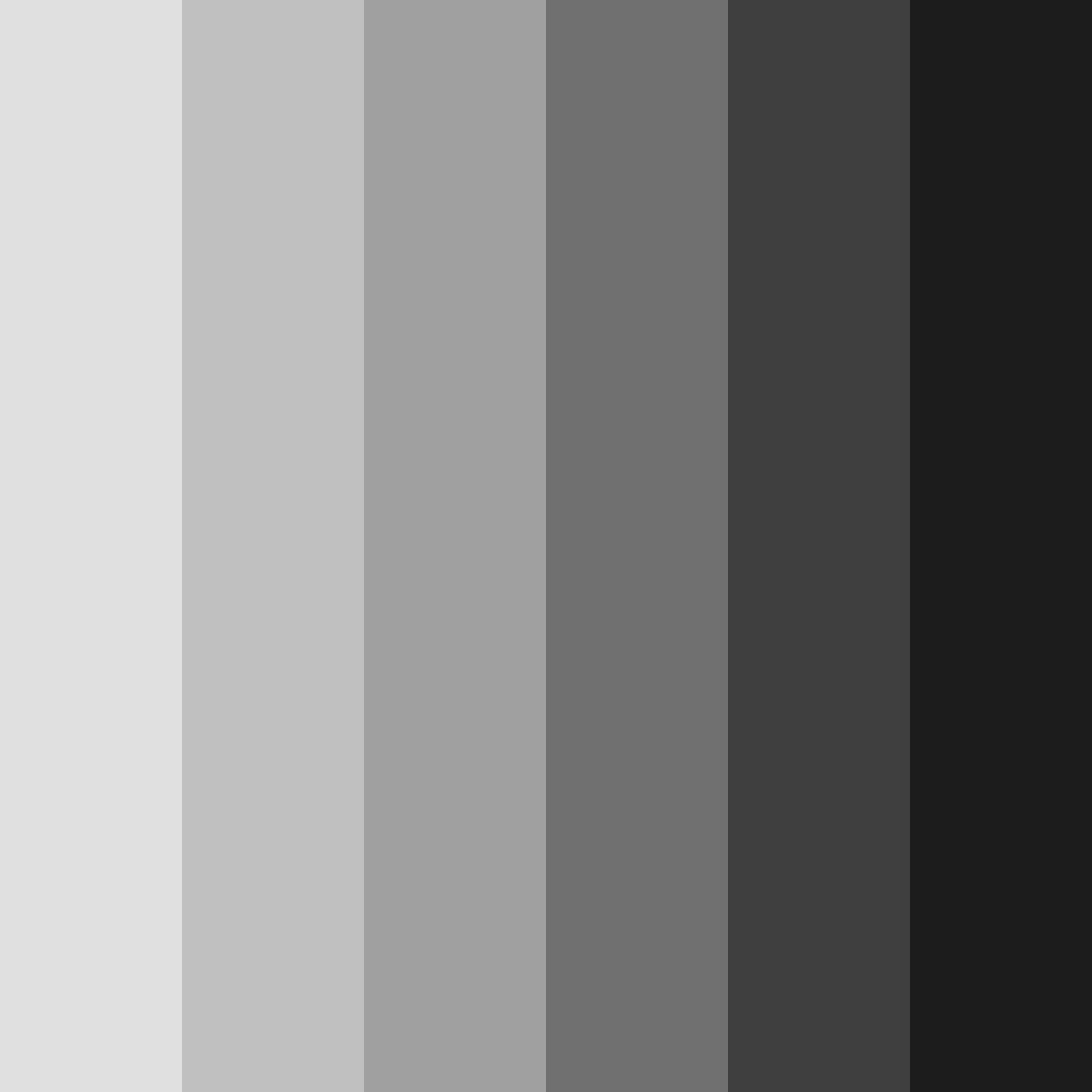 Download lynchian grayscale color palette PNG image (square)