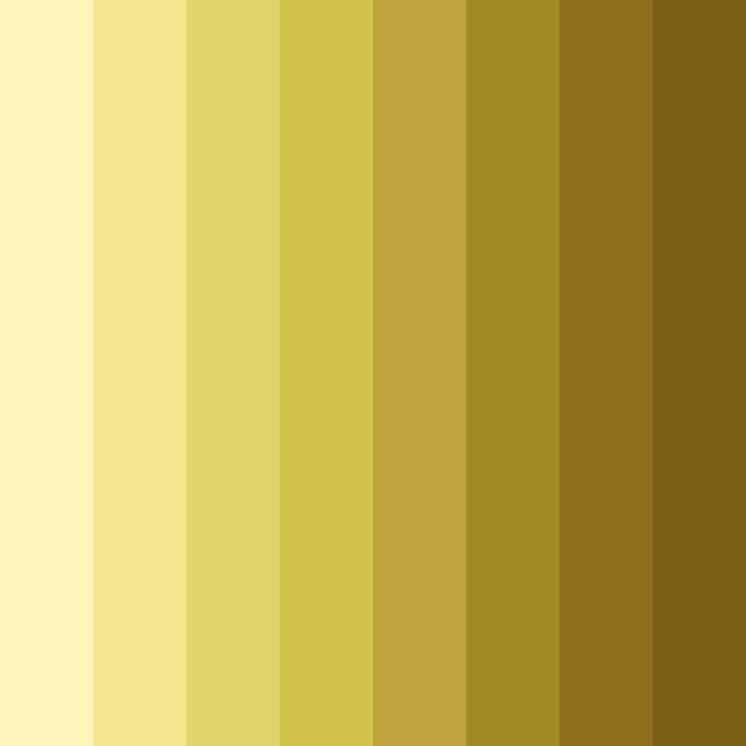 Download soft yellow shades color palette PNG image (square)