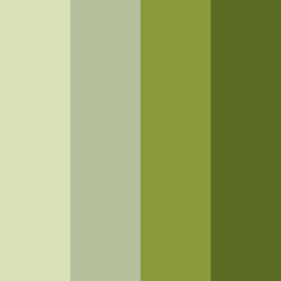 Download shades of olive color palette PNG image (square)