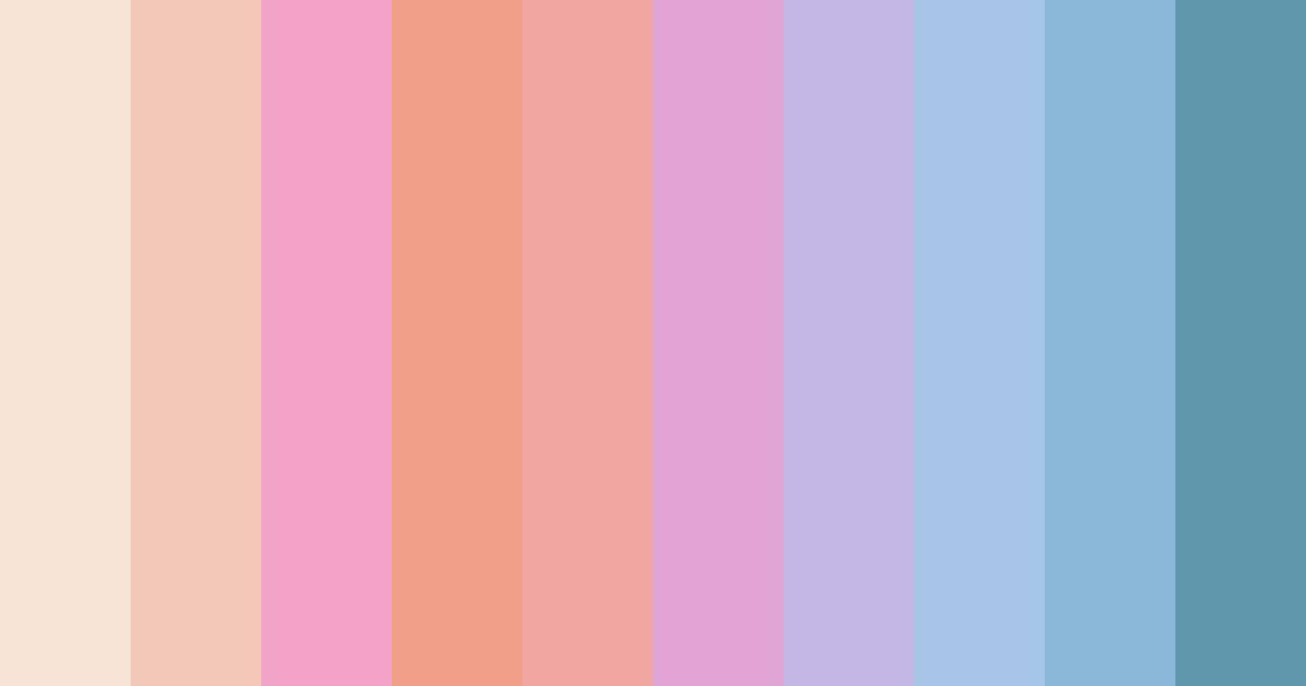 Download whimsical pastels color palette PNG image (landscape)