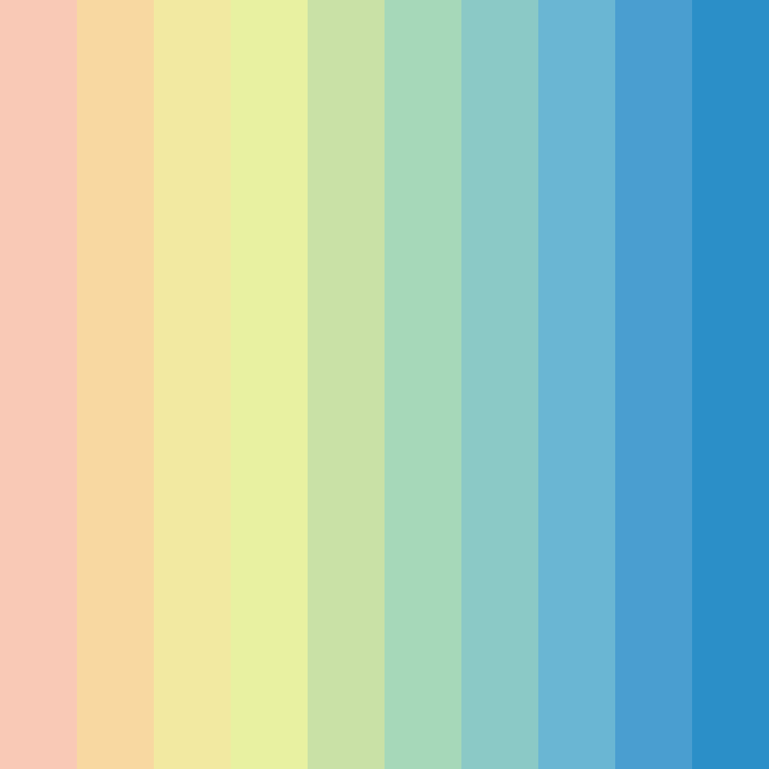 Download warm pastel blue color palette PNG image (square)
