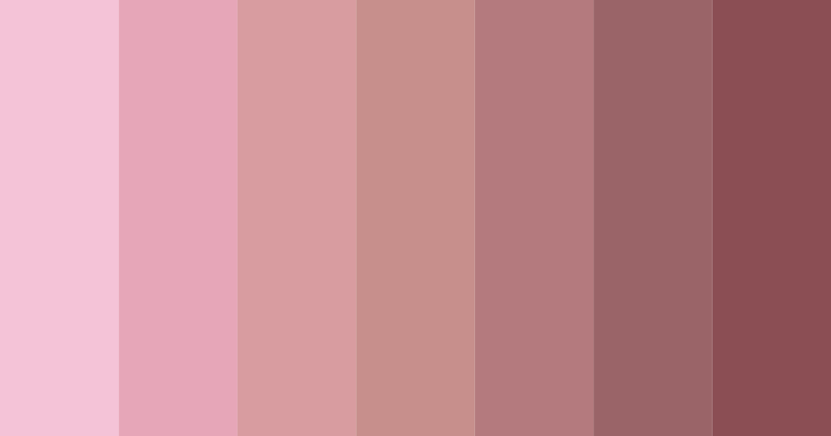 Download dusty rose shades color palette PNG image (landscape)