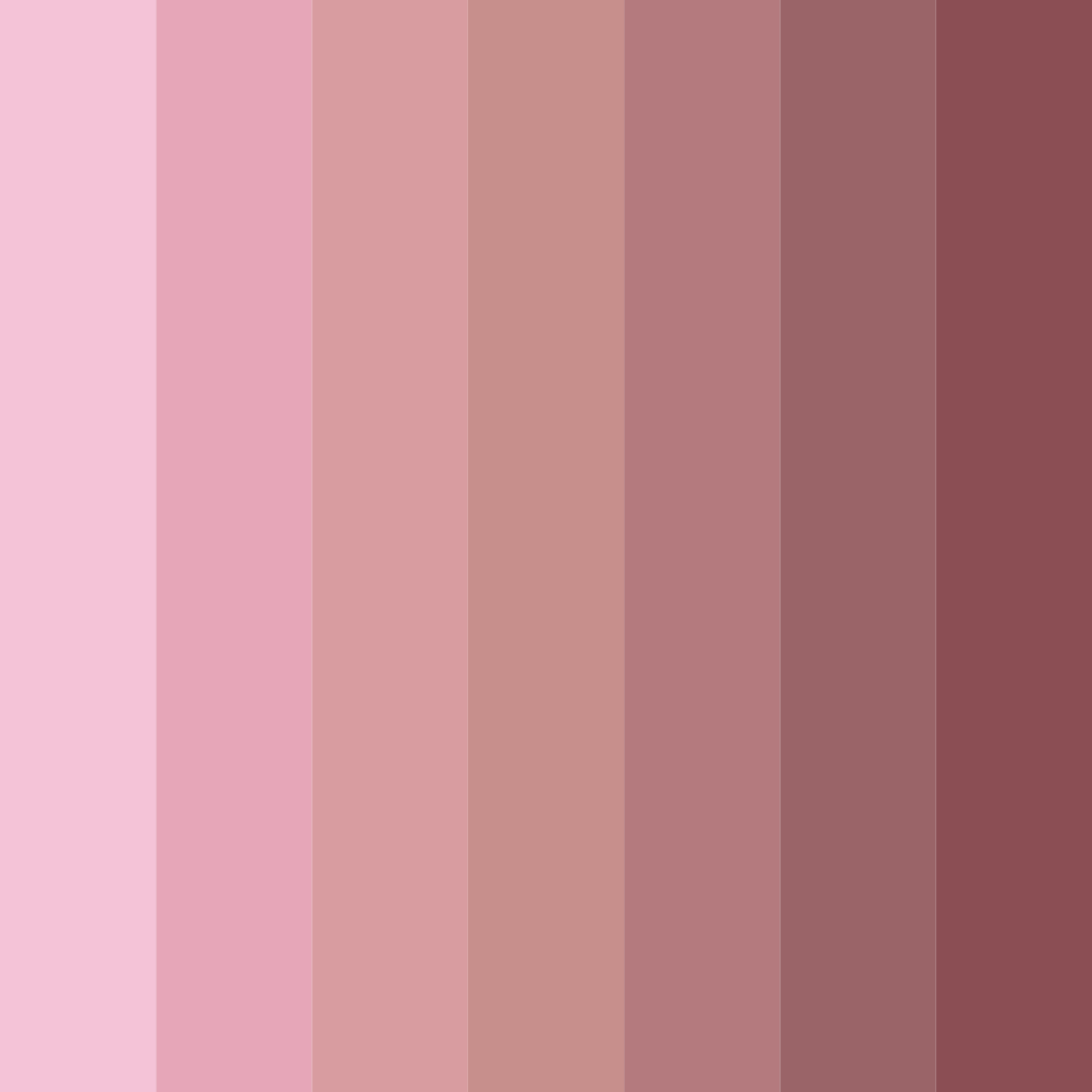 Download dusty rose shades color palette PNG image (square)