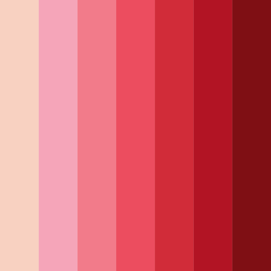 Download red kiss color palette PNG image (square)