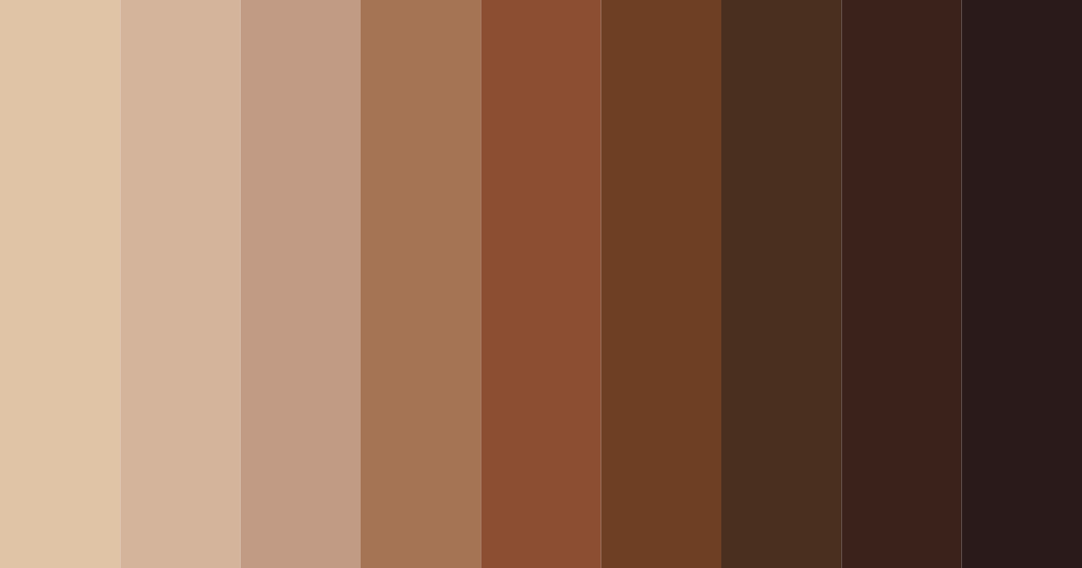 Download warm brown lodge color palette PNG image (landscape)