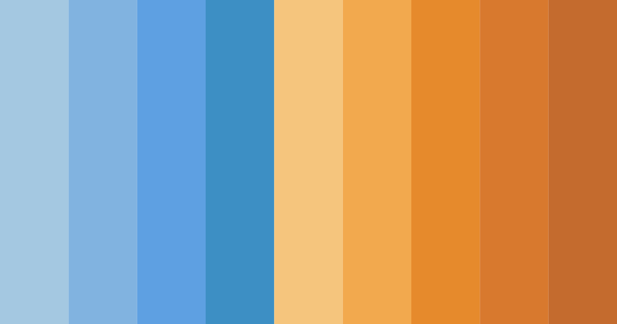 Download tropical horizon color palette PNG image (landscape)