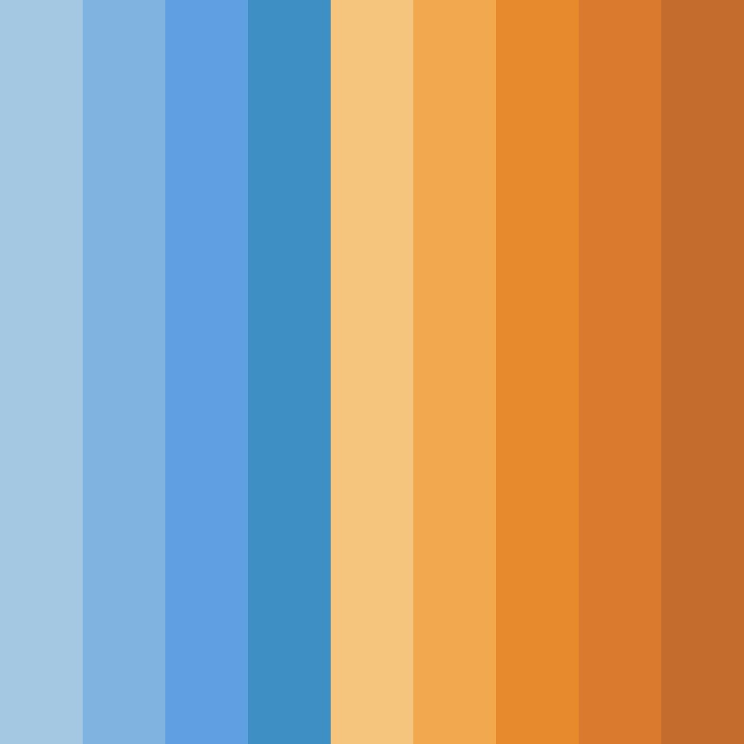 Download tropical horizon color palette PNG image (square)