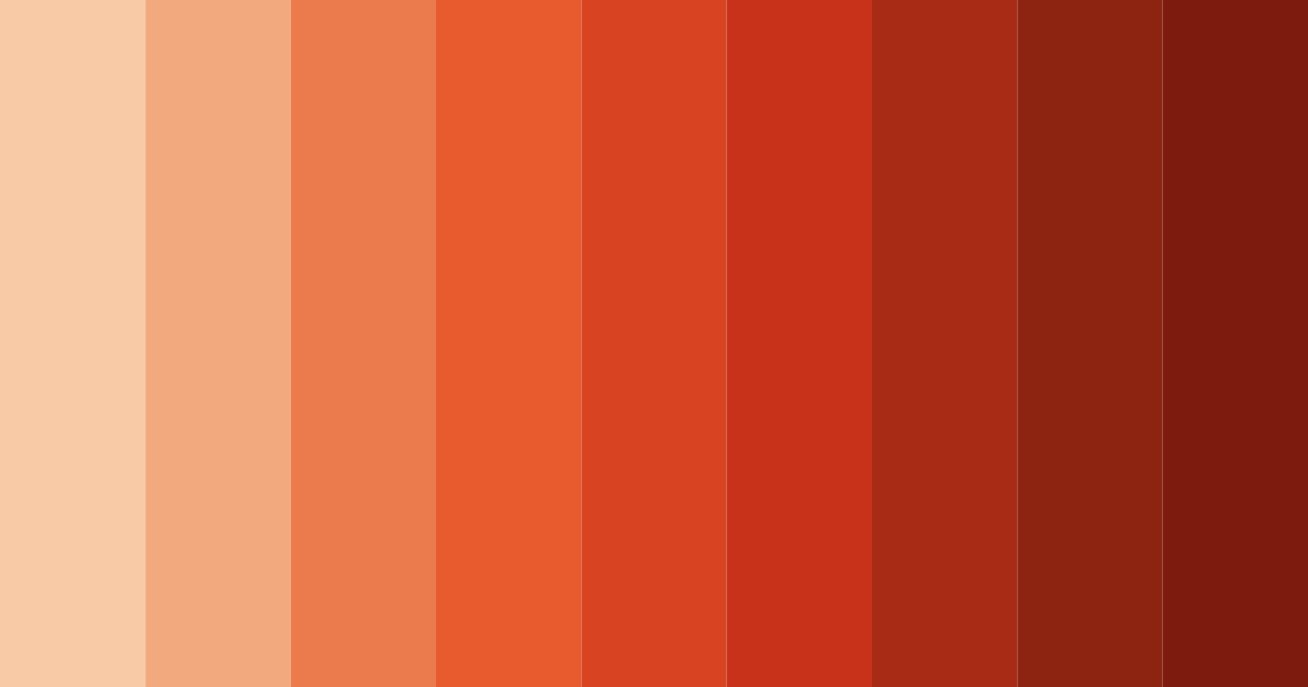 Download autumn ember blaze color palette PNG image (landscape)