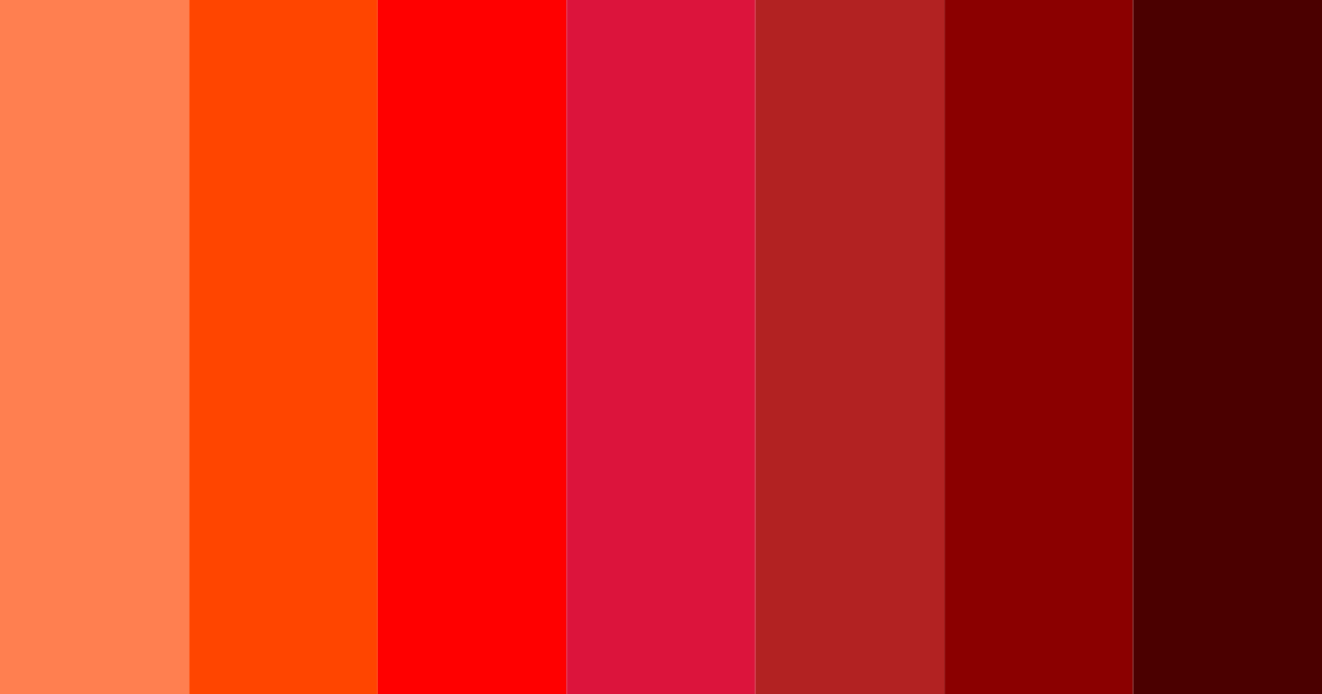 Download fiery red color palette PNG image (landscape)