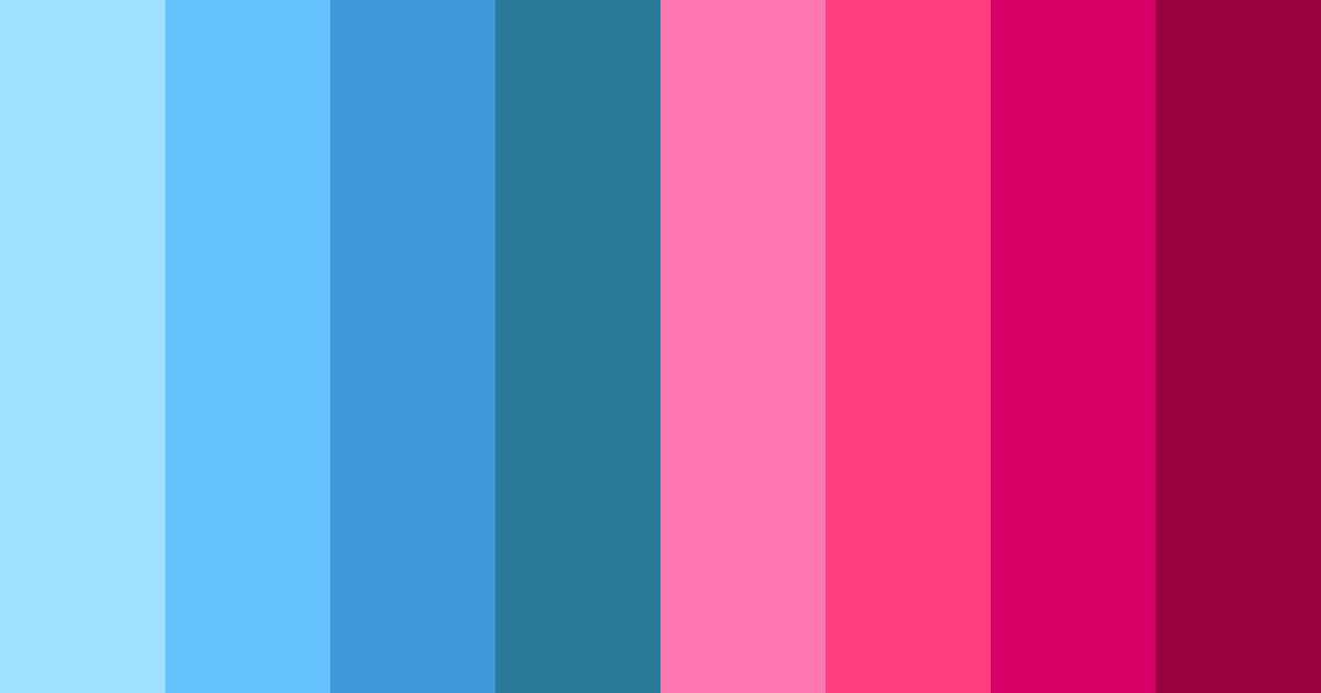 Download bright blue and pink color palette PNG image (landscape)