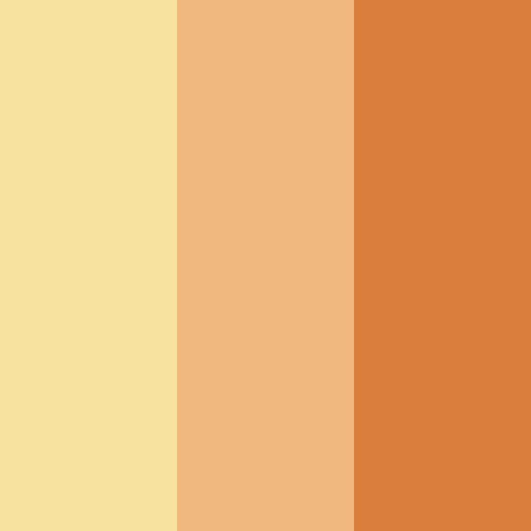 Download golden autumn glow color palette PNG image (square)