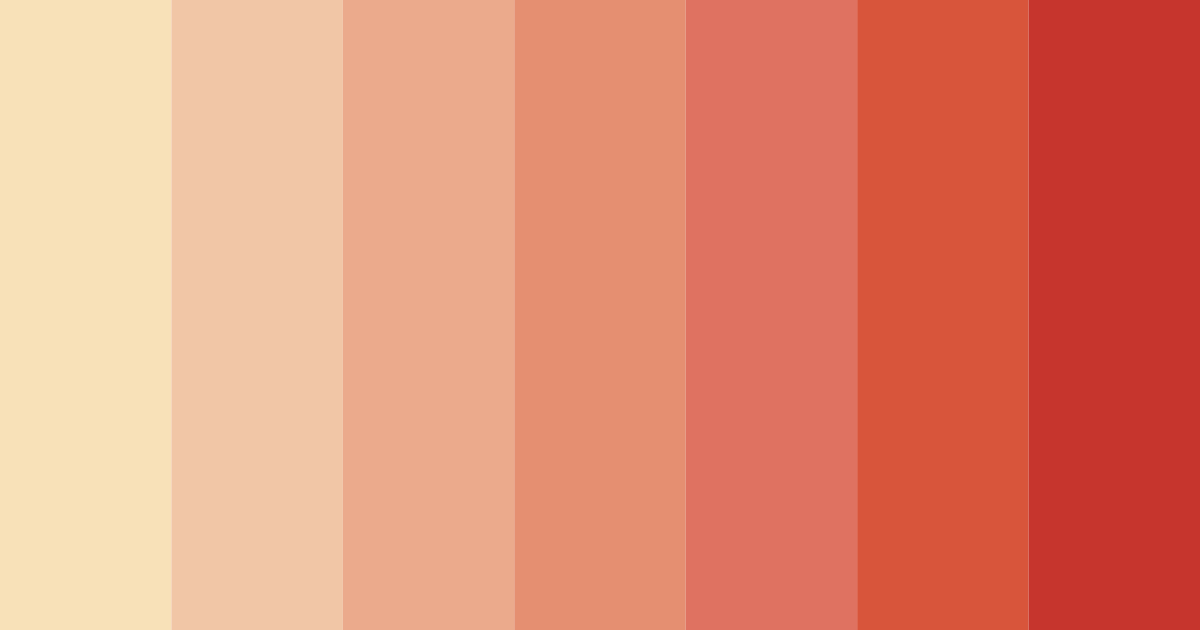 Download warm red color palette PNG image (landscape)