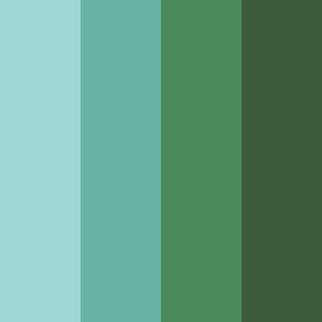 Download emerald driftwood color palette PNG image (square)