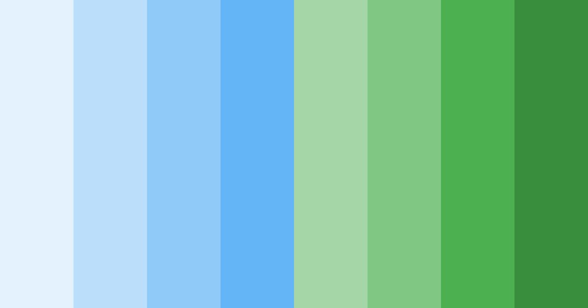 Download blue green dream color palette PNG image (landscape)