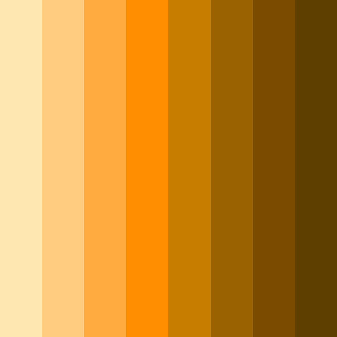 Download golden sunrise harvest color palette PNG image (square)