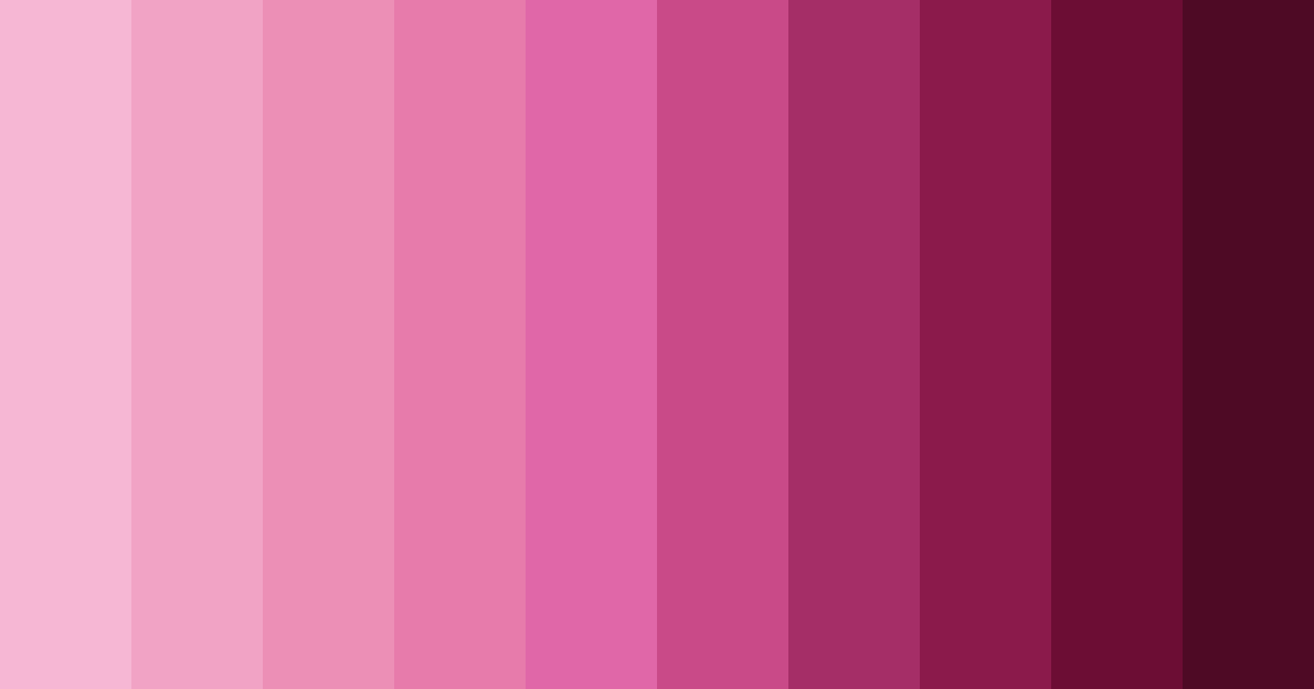 Download pink gradient color palette PNG image (landscape)