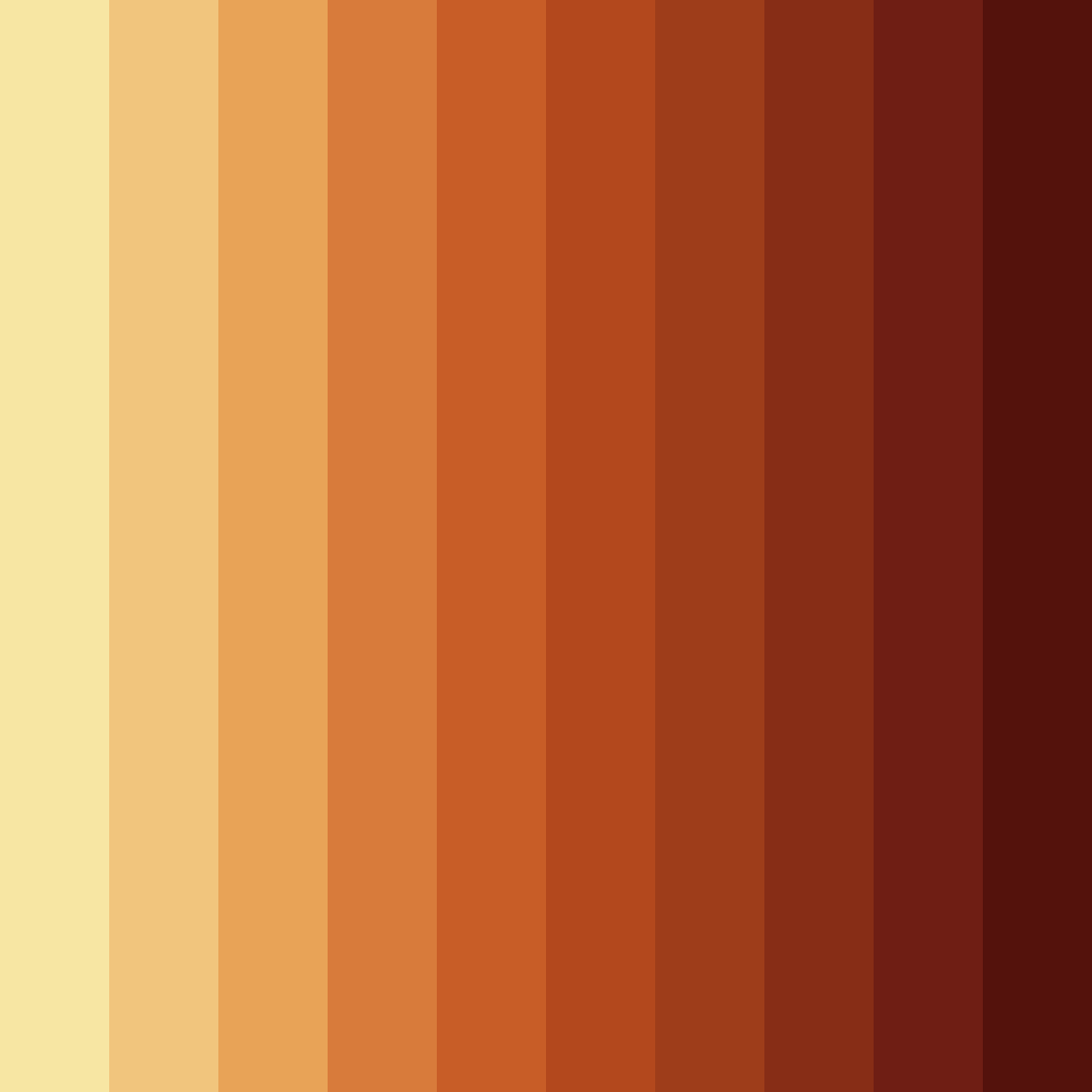 Download retro sunrise color palette PNG image (square)