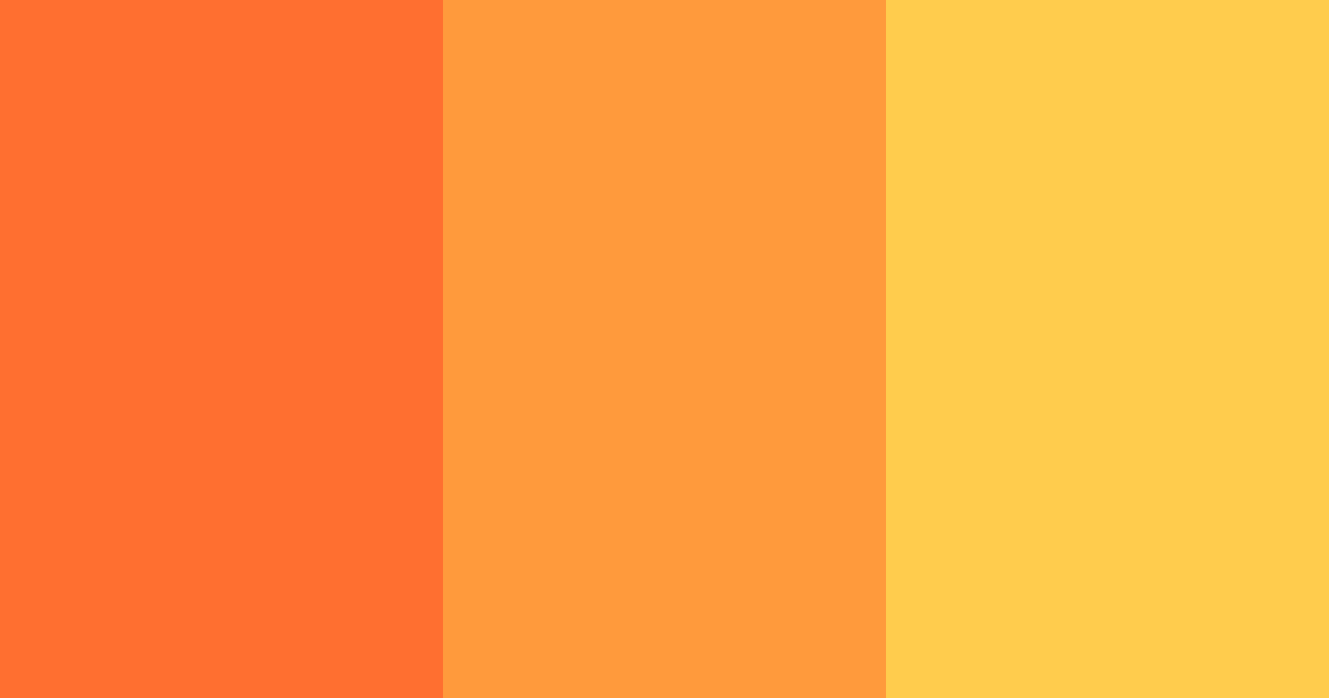 Download vibrant orange color palette PNG image (landscape)