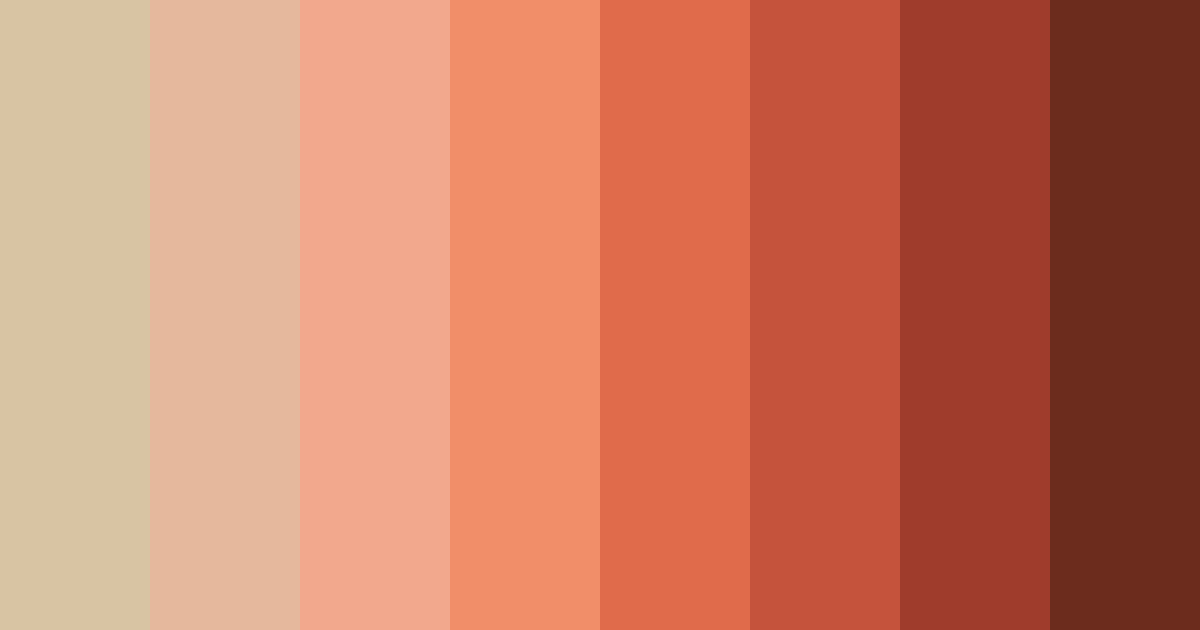 Download cocoa sunset color palette PNG image (landscape)