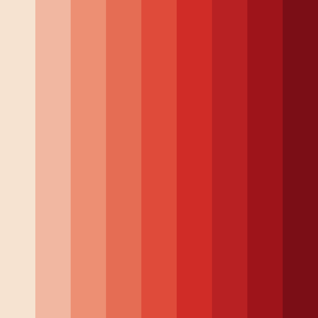 Download crimson sunrise color palette PNG image (square)