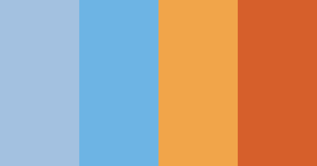 Download blue to orange gradient color palette PNG image (landscape)